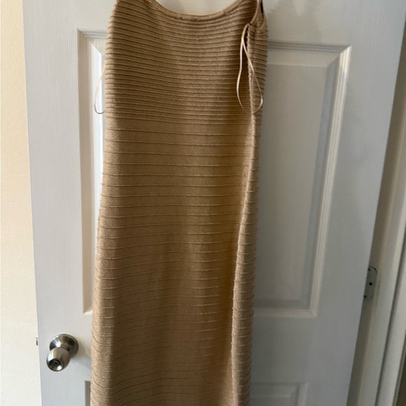 Express Tan Ribbed Dress - Picture 1 of 5